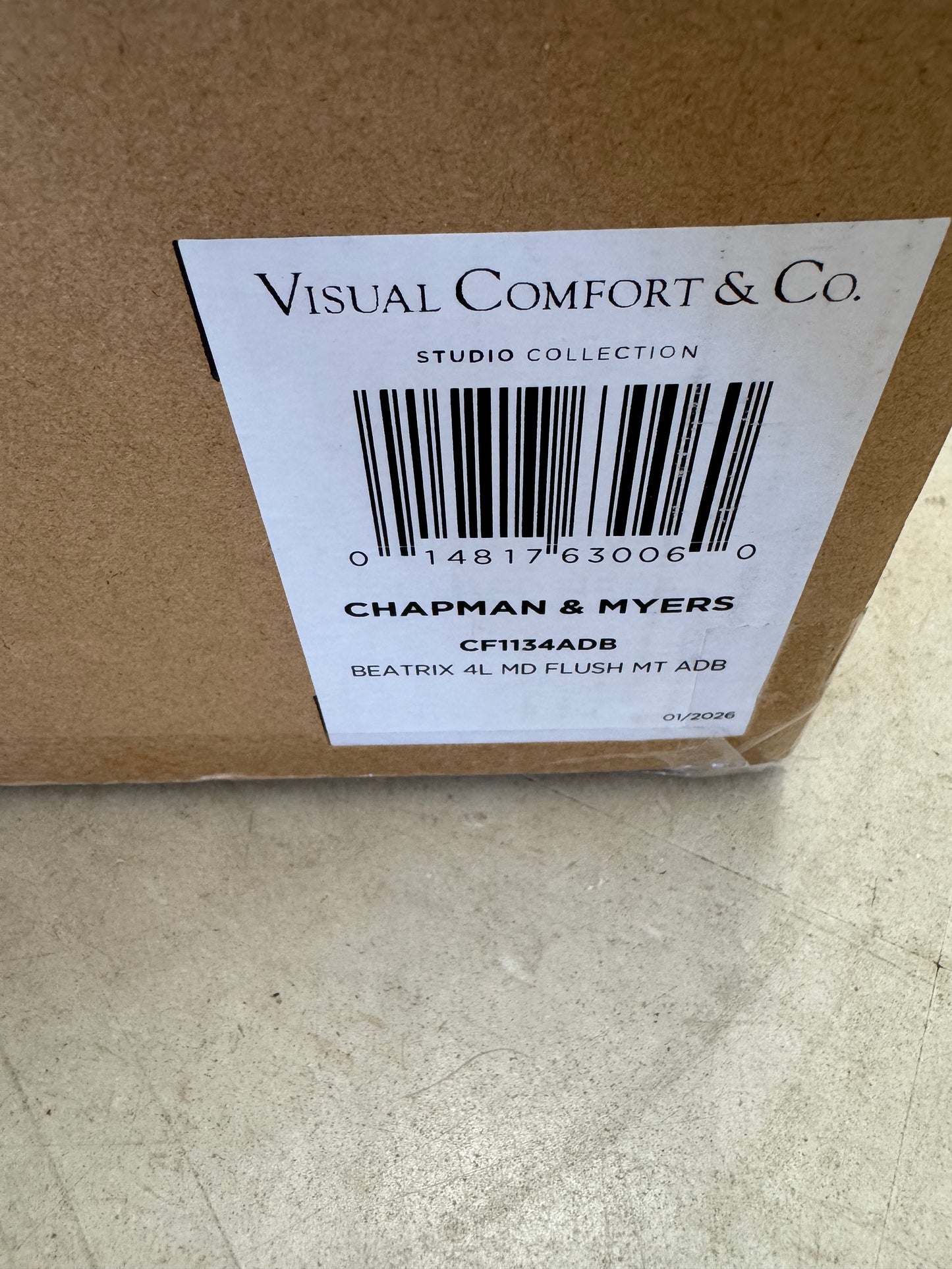 Visual Comfort & Co. Beatrix Antique Gold 4-Light Chandelier