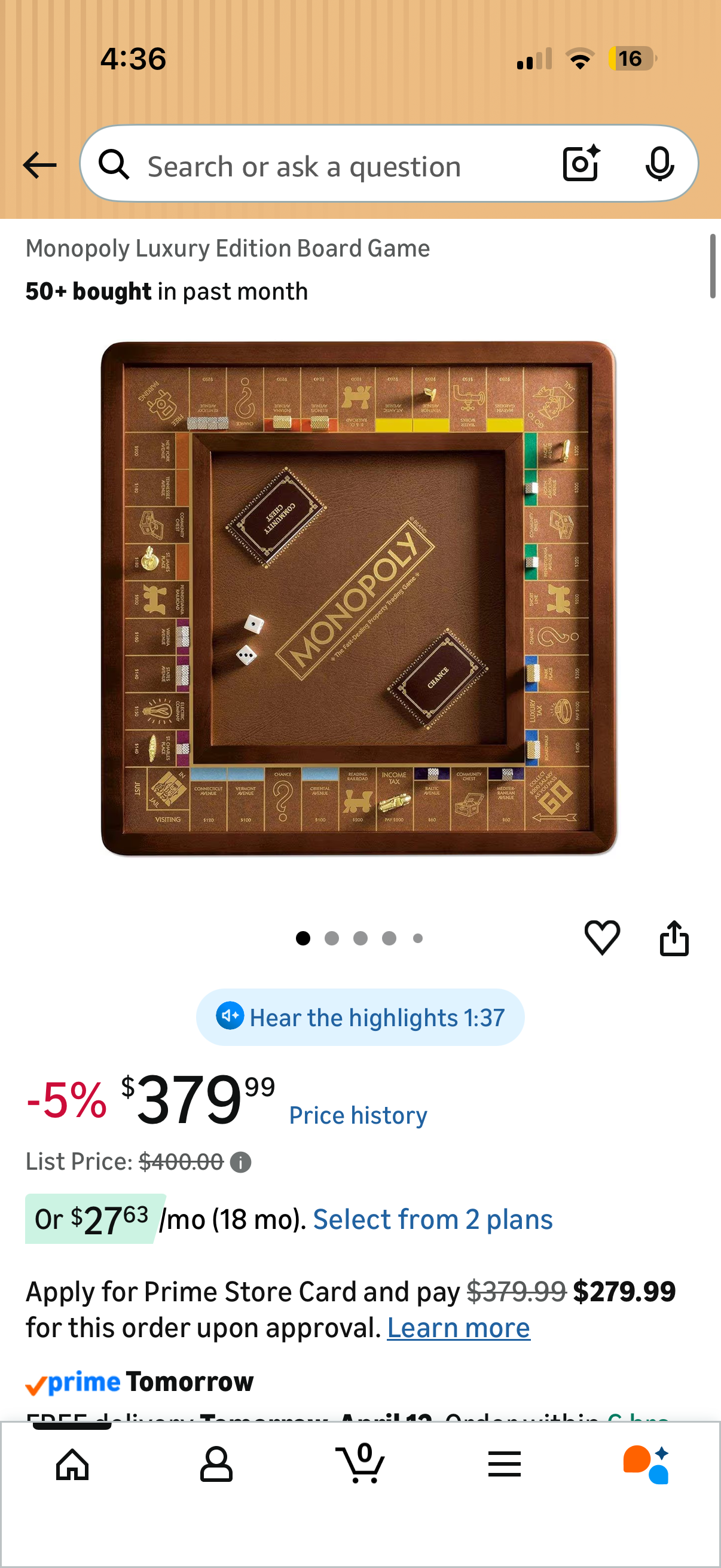 Monopoly Luxury Edition Board Game