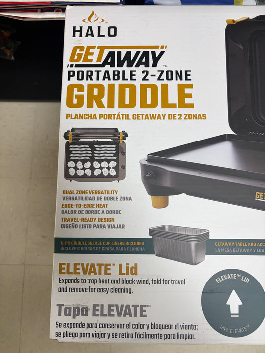 Halo Getaway 20” 2-Zone Portable Gas Griddle