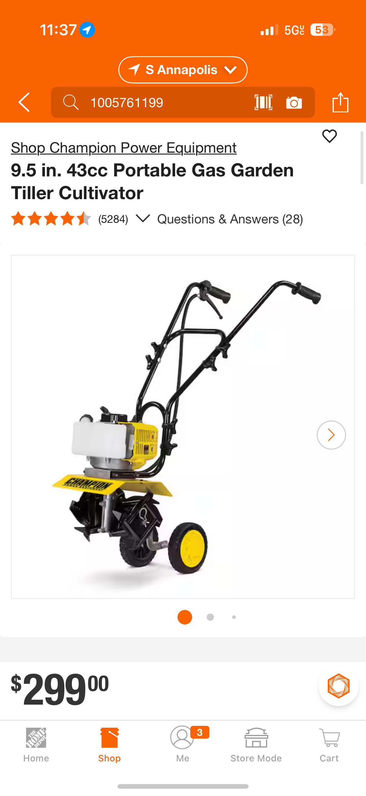 Champion 9.5” 43cc 2-Stroke Gas Front Tine Tiller