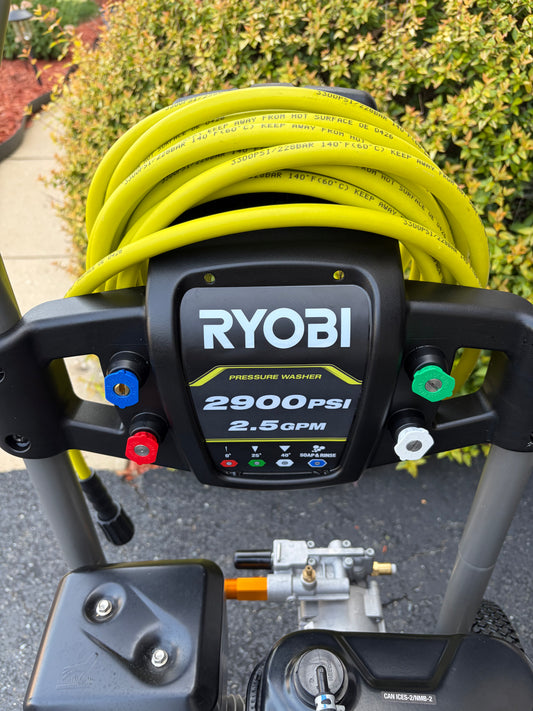 Ryobi 2900 PSI 2.5 GPM 212cc Gas Pressure Washer