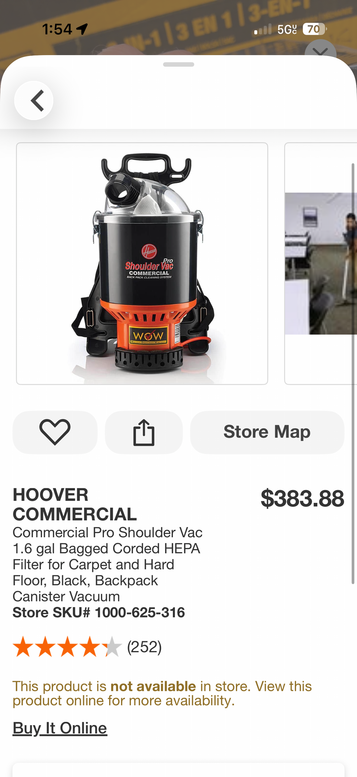 Hoover Commercial Pro Backpack Canister Vacuum