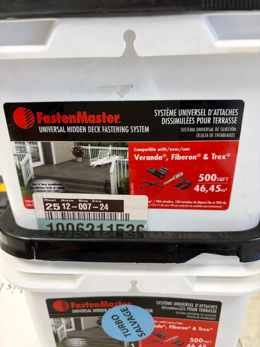 FastenMaster Universal Hidden Deck Fastening System