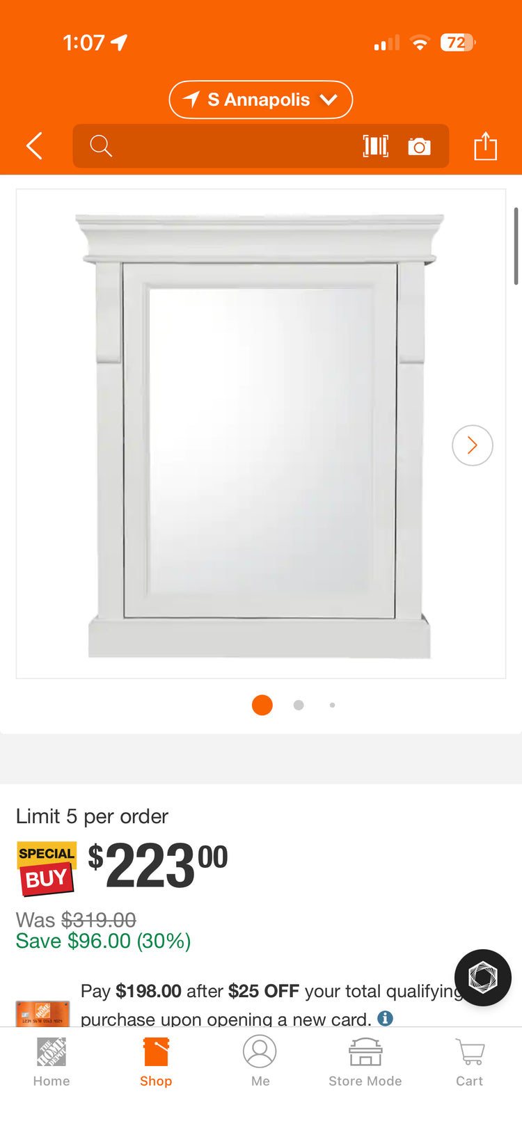 HDC Naples 25x31” Medicine Cabinet w/Mirror