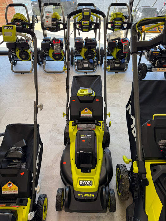 Ryobi One+ HP 18v Brushless 16” PUSH Lawn Mower