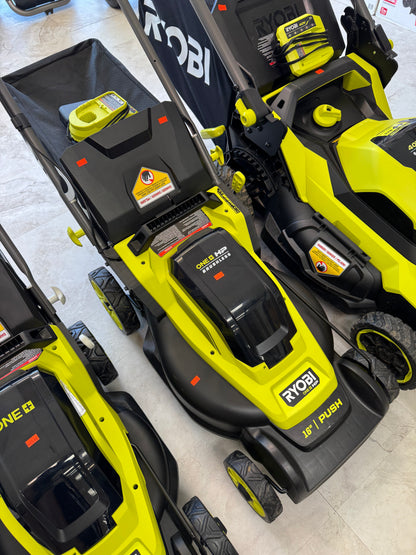 Ryobi One+ HP 18v Brushless 16” PUSH Lawn Mower