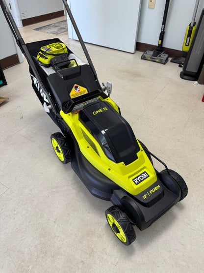 Ryobi One+ 18v 13” PUSH Lawn Mower Kit