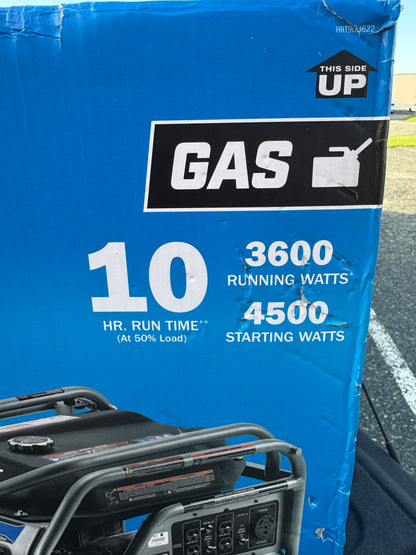 Hart 3600W 212cc Portable Gas Generator