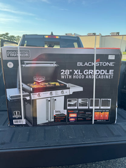 Blackstone Pro Series 28” Stainless Steel XL 3-Burner Propane Gas Griddle