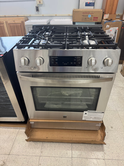 Kenmore 5 cu ft 4 Burner Stainless Steel Gas Range