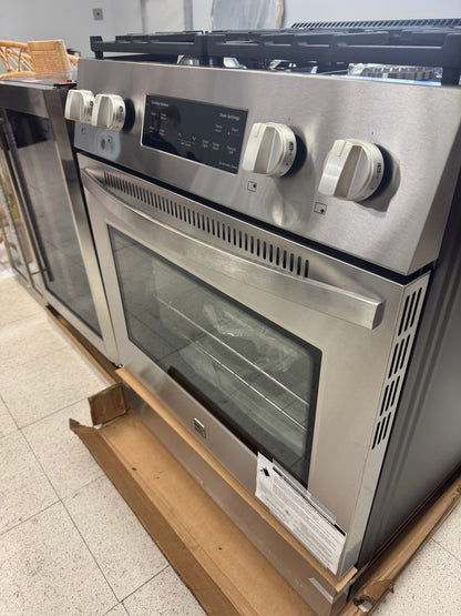 Kenmore 5 cu ft 4 Burner Stainless Steel Gas Range
