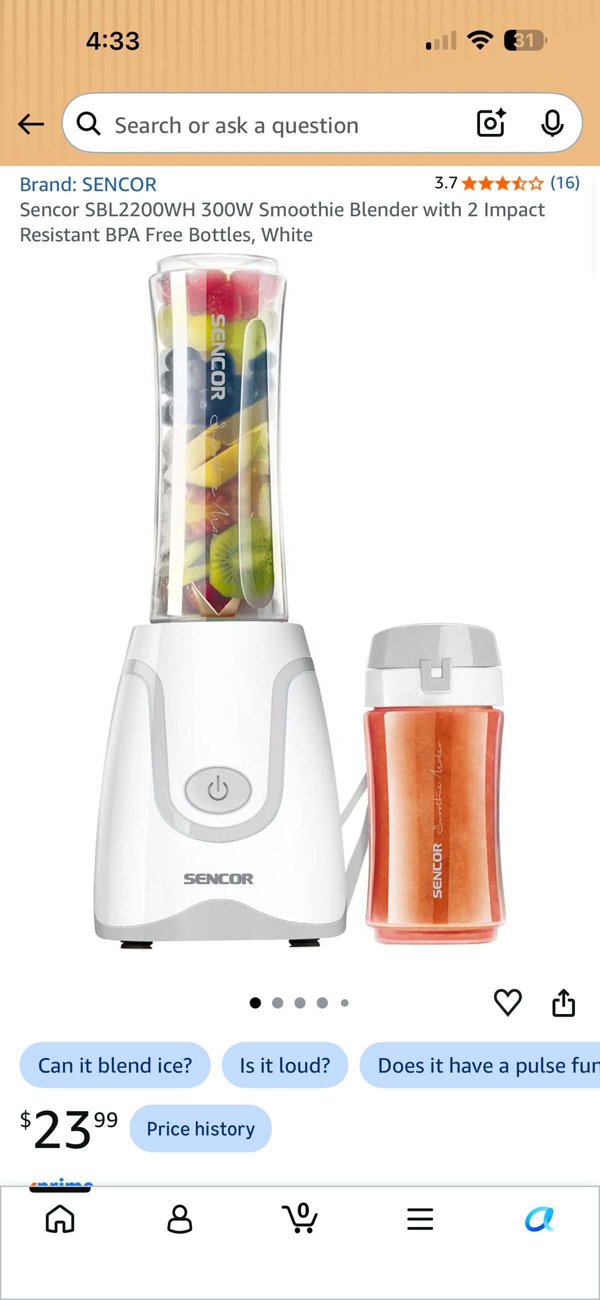 Sencor 300W Smoothie Blender
