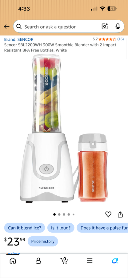 Sencor 300W Smoothie Blender