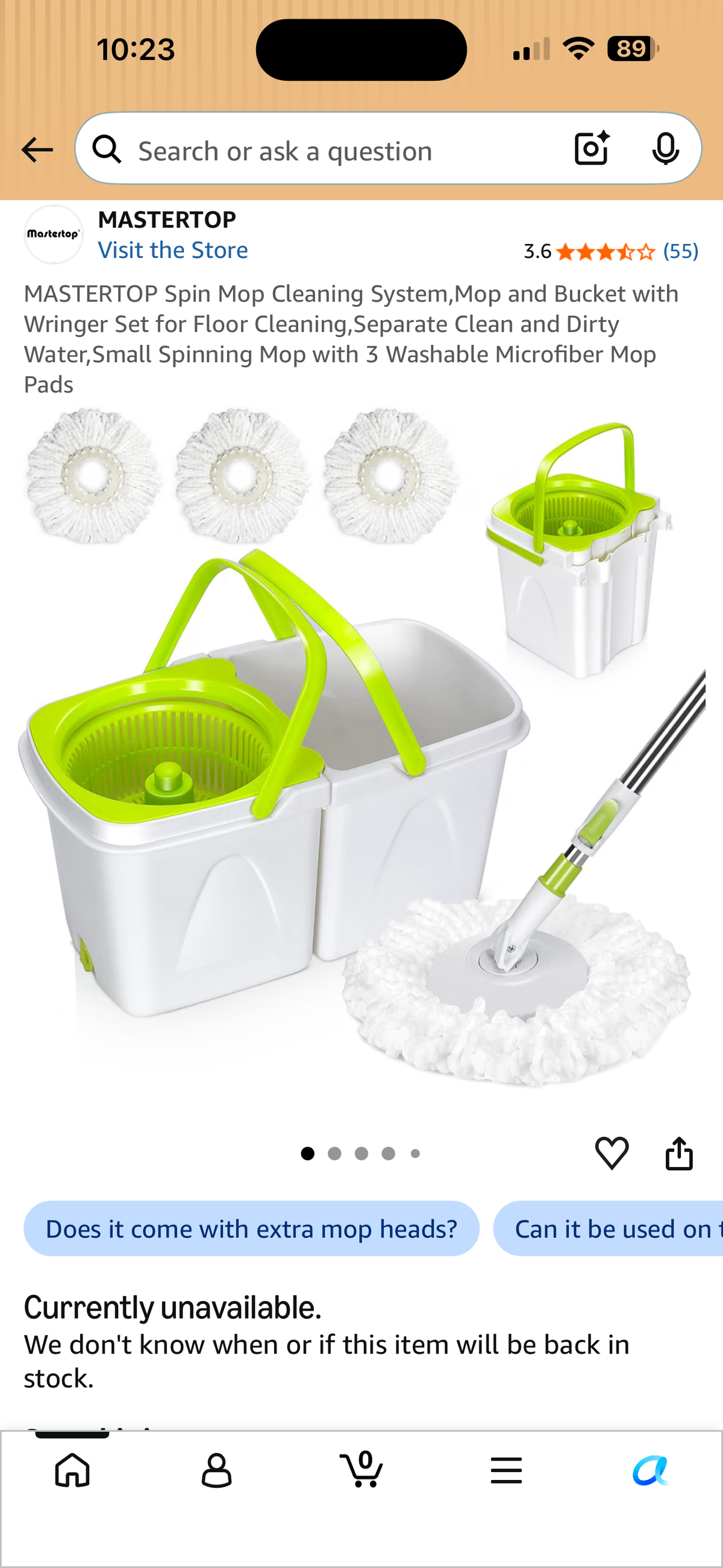 MasterTop Spin Mop & Bucket Cleaning System