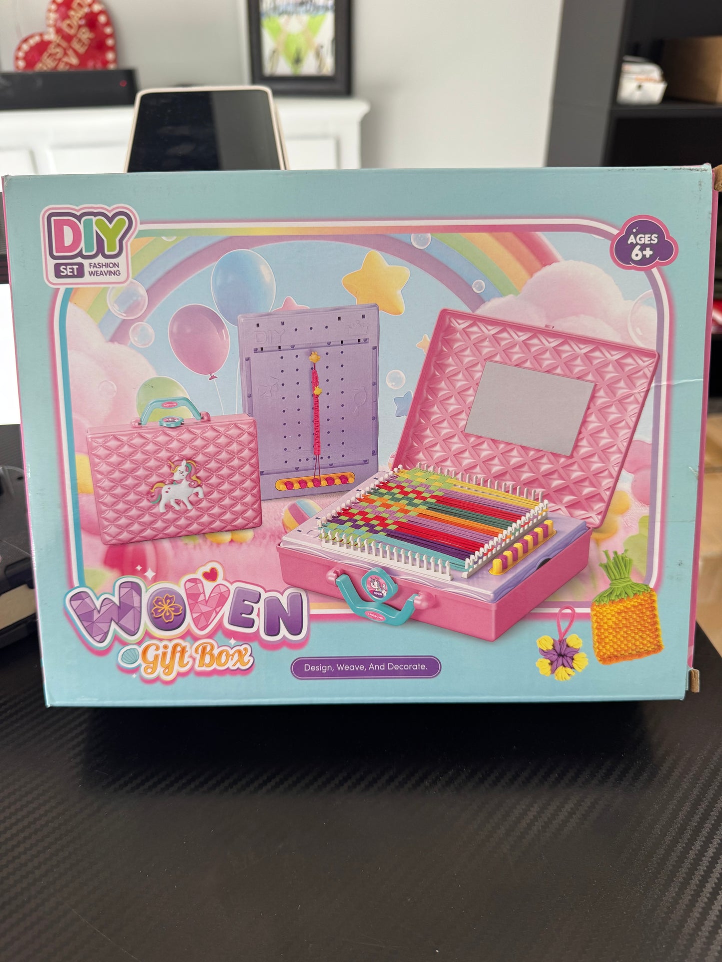 DIY Friendship Braiding Bracelet & Tote Bag Woven Gift Box
