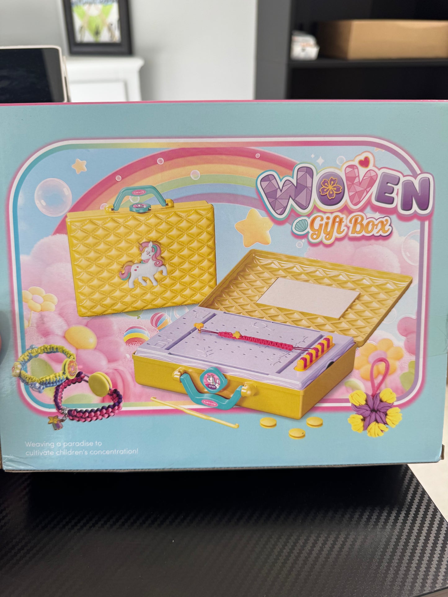 DIY Friendship Braiding Bracelet & Tote Bag Woven Gift Box