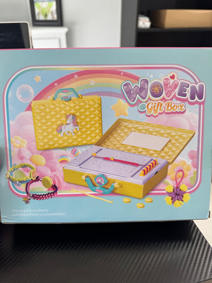 DIY Friendship Braiding Bracelet & Tote Bag Woven Gift Box
