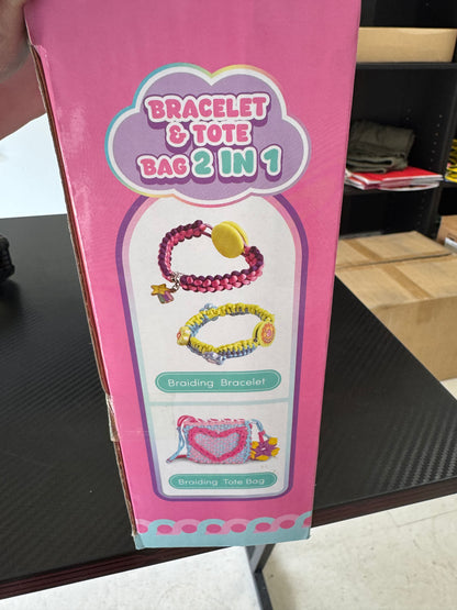 DIY Friendship Braiding Bracelet & Tote Bag Woven Gift Box