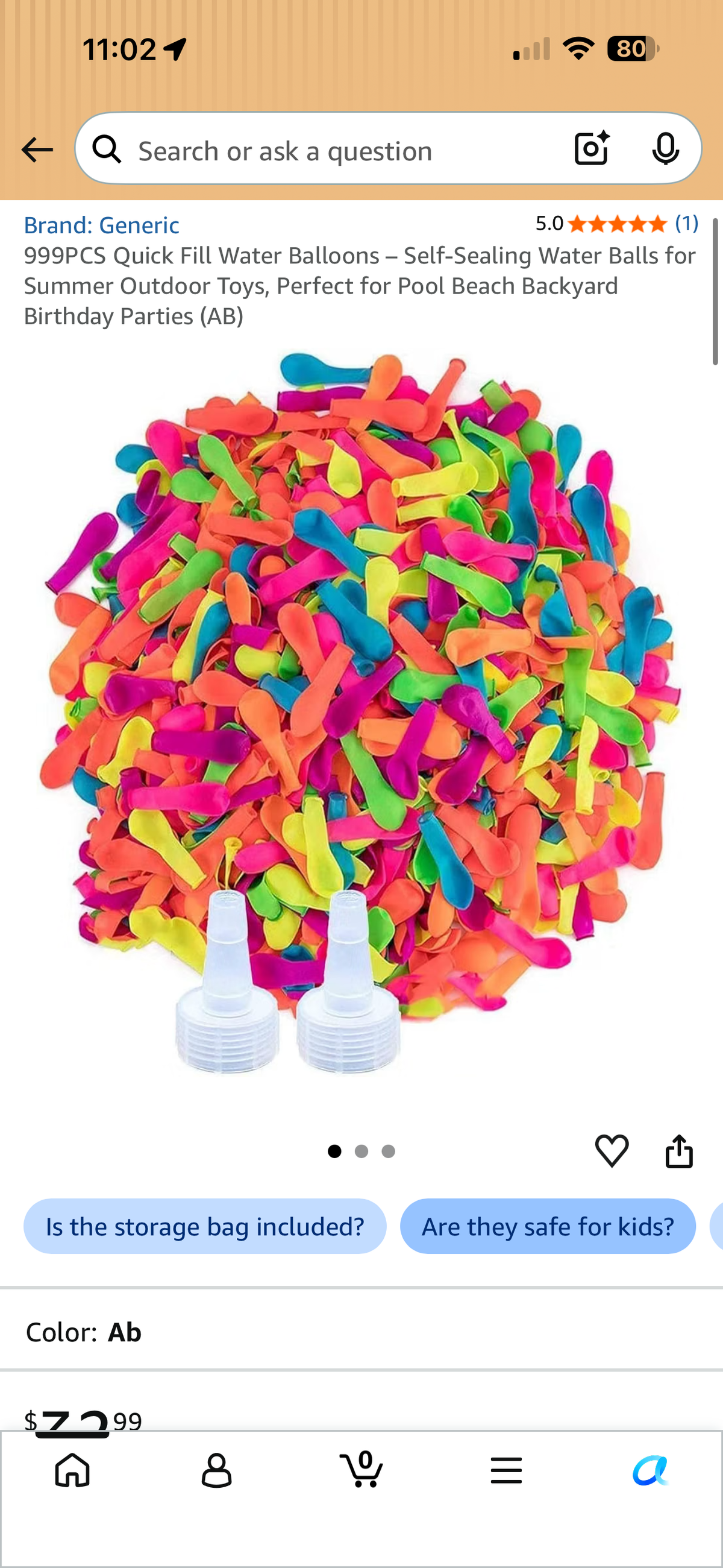 999pc Quick Fill Water Balloons