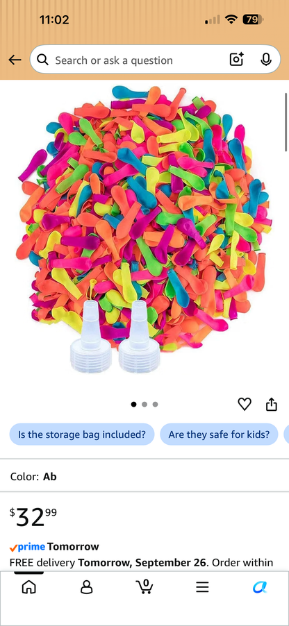 999pc Quick Fill Water Balloons