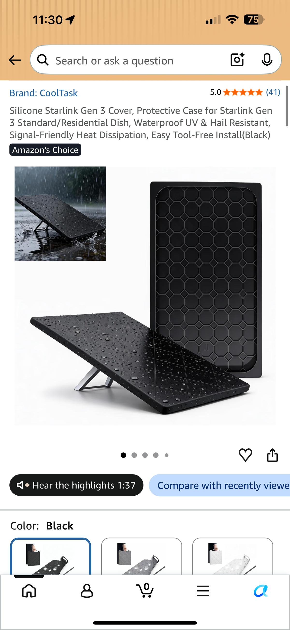 Starlink Gen 3 Silicone Protective Cover