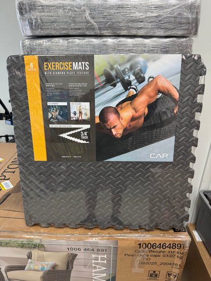 CAP 24” x 3/4” Interlocking Foam Puzzle Exercise Mats