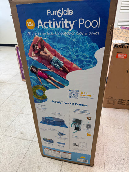 Funsicle 15ft Activity Above Ground Swimming Pool Set