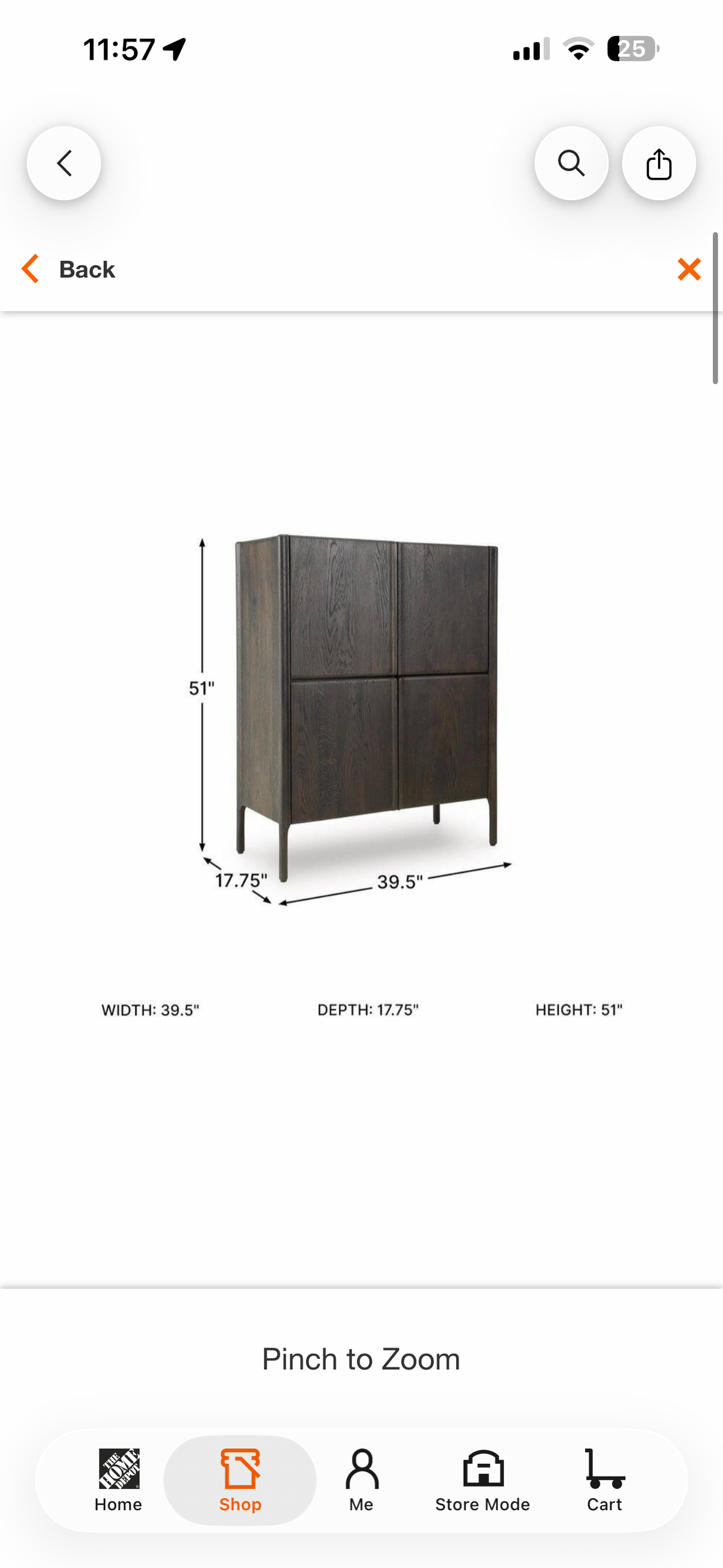 Signature Design by Ashley Orsonal Brown 51” Accent Cabinet