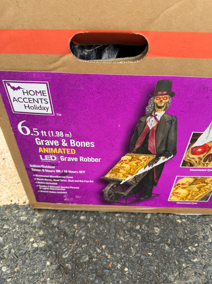 Home Accents Holiday 6.5ft Grave & Bones Animated LED Grave Robber