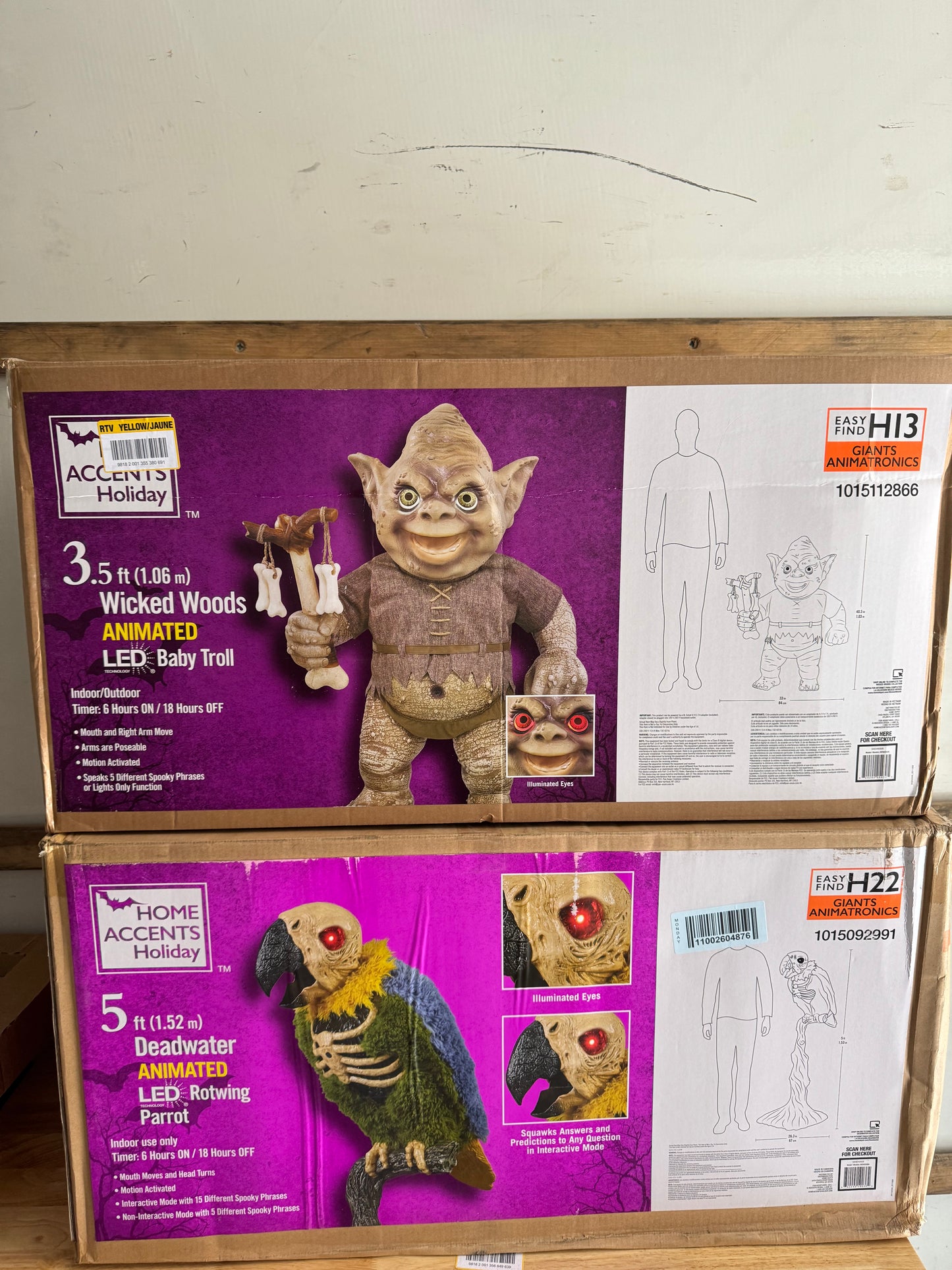 Home Accents Holiday 3.5ft Wicked Woods Animated LED Baby Troll