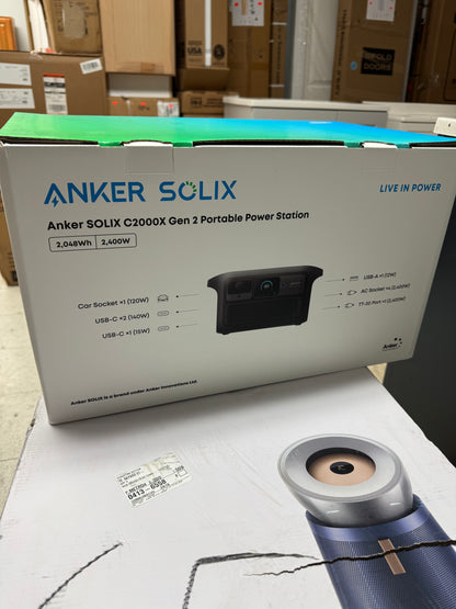 Anker Solix C2000x Gen 2 Portable 2400W Power Station
