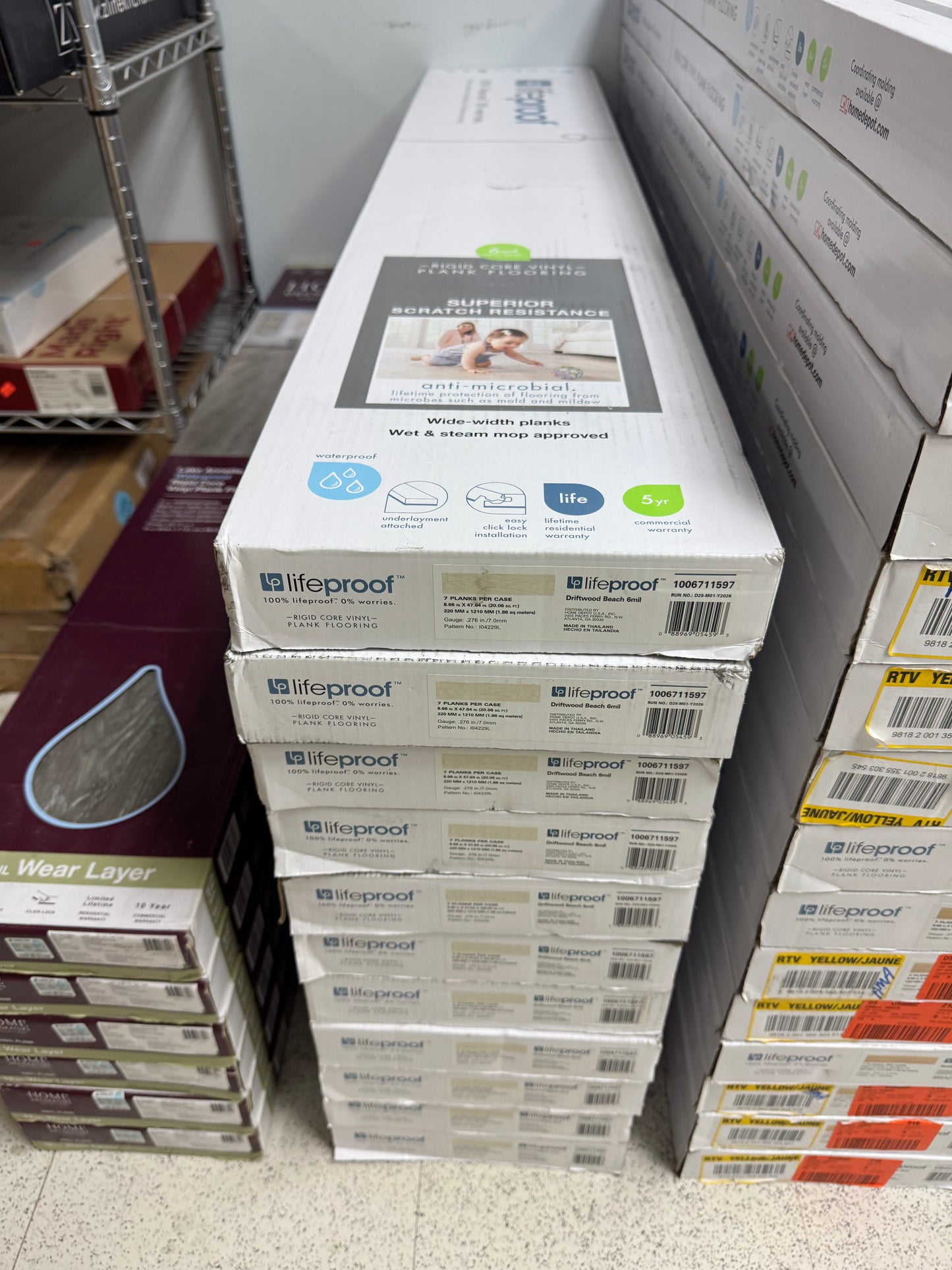 Lifeproof Driftwood Beach Waterproof Luxury Vinyl Plank Flooring