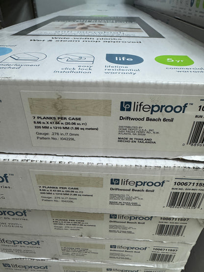 Lifeproof Driftwood Beach Waterproof Luxury Vinyl Plank Flooring