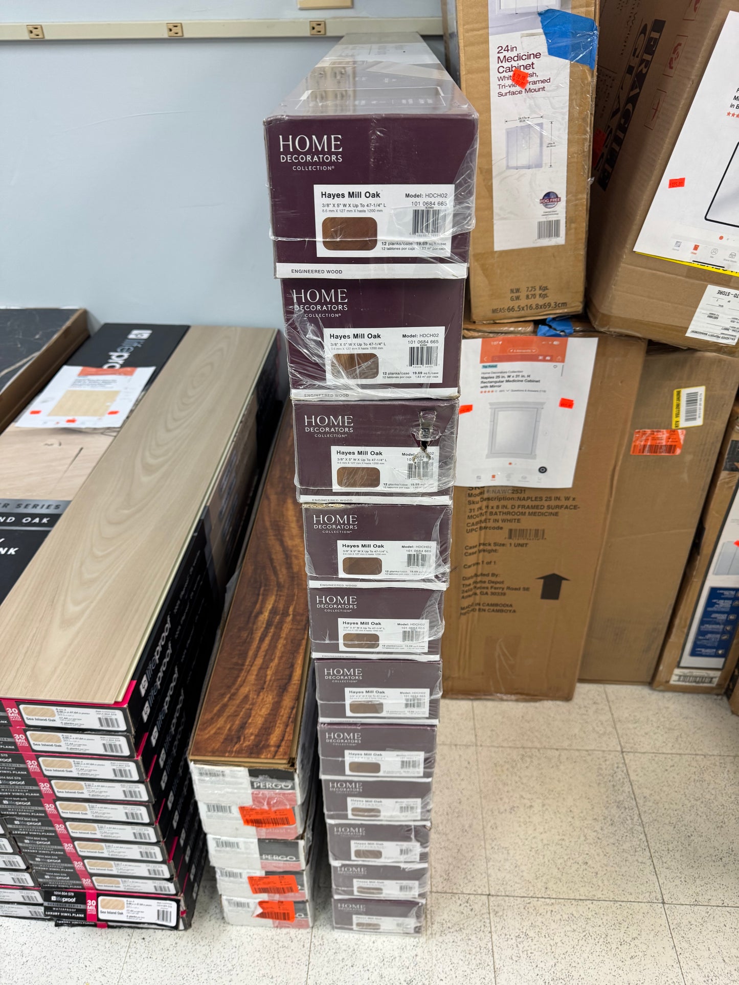 HDC Hayes Oak Click Lock Wire Brushed Engineered Hardwood Flooring