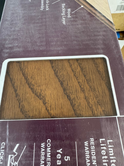 HDC Hayes Oak Click Lock Wire Brushed Engineered Hardwood Flooring