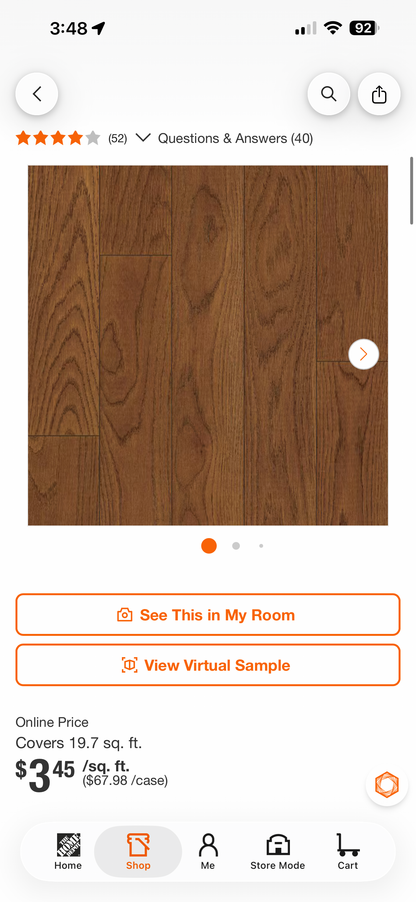 HDC Hayes Oak Click Lock Wire Brushed Engineered Hardwood Flooring
