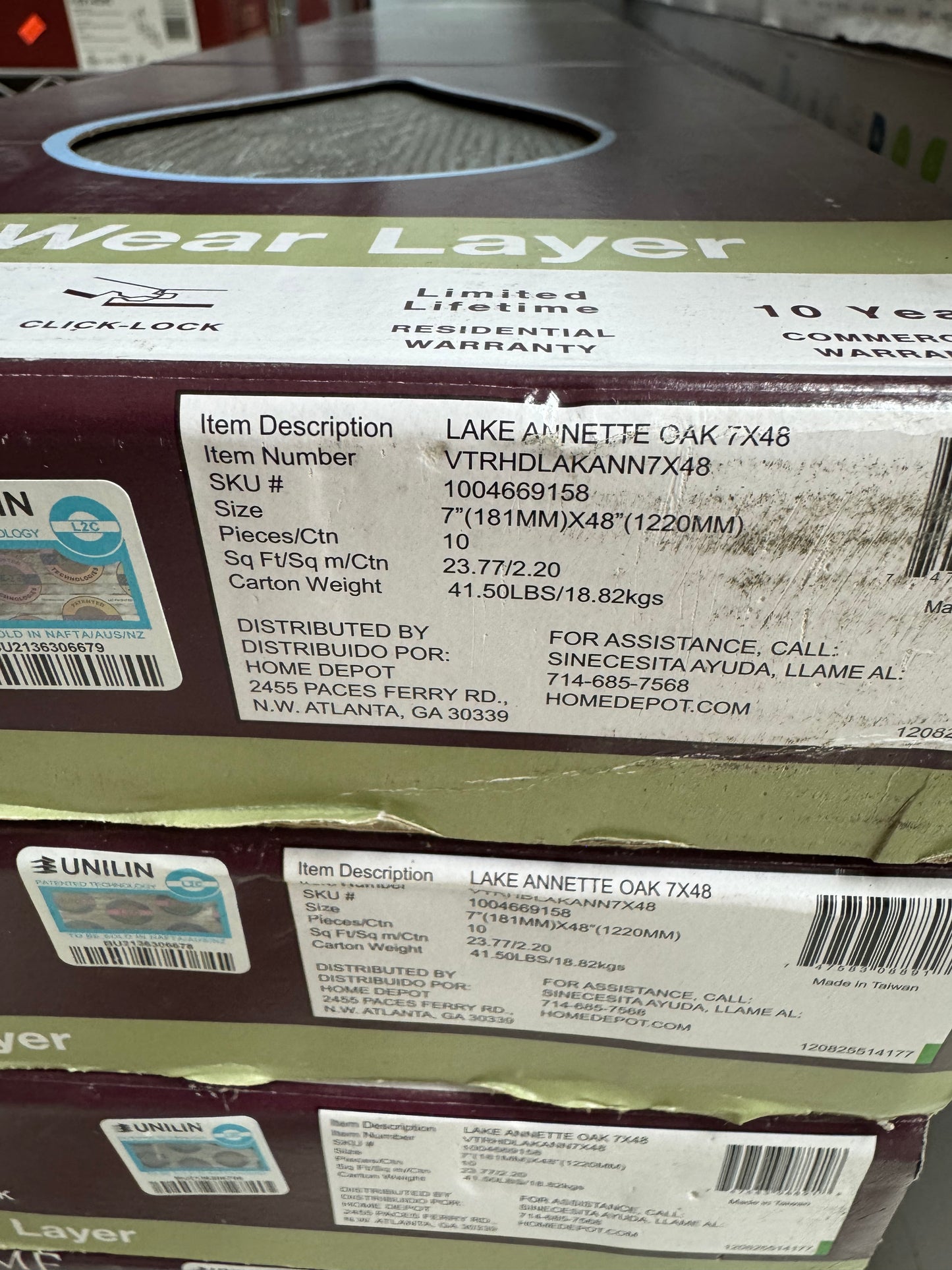 HDC Lake Annette Oak Waterproof Click Lock Luxury Vinyl Plank Flooring