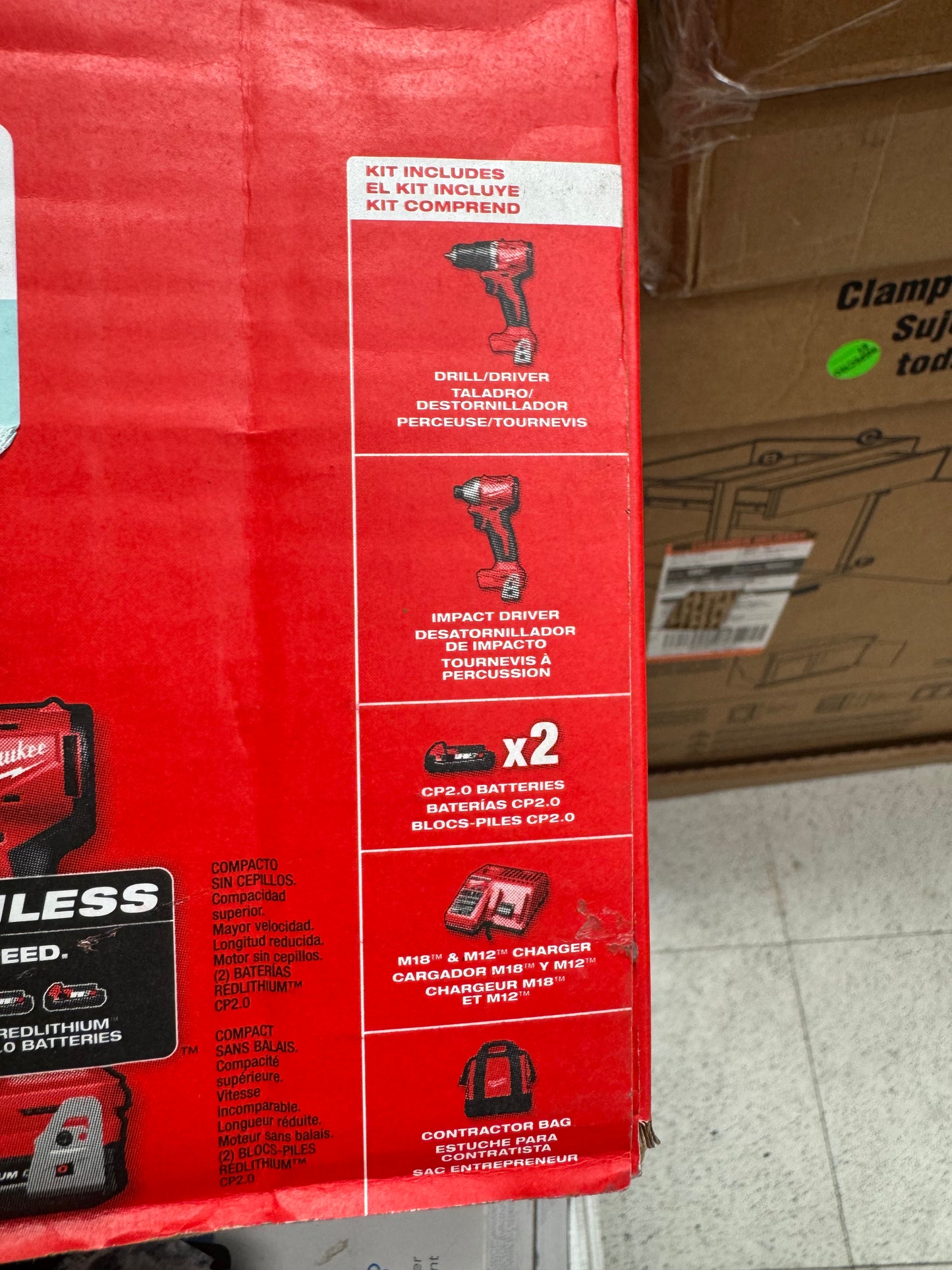 Milwaukee M18 Brushless Compact Drill/Impact Combo Kit