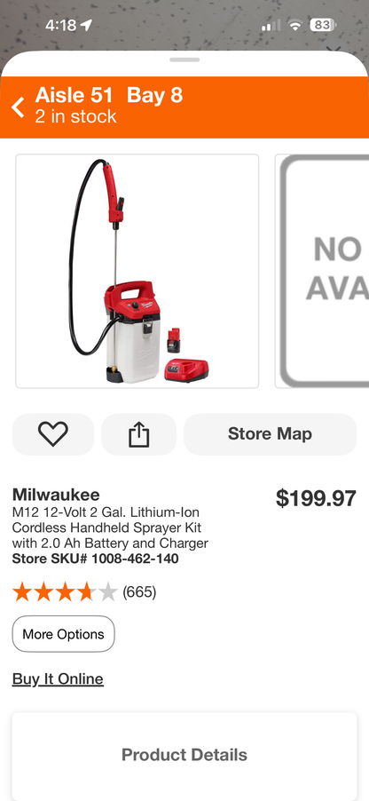 Milwaukee M12 2G Handheld Sprayer Kit