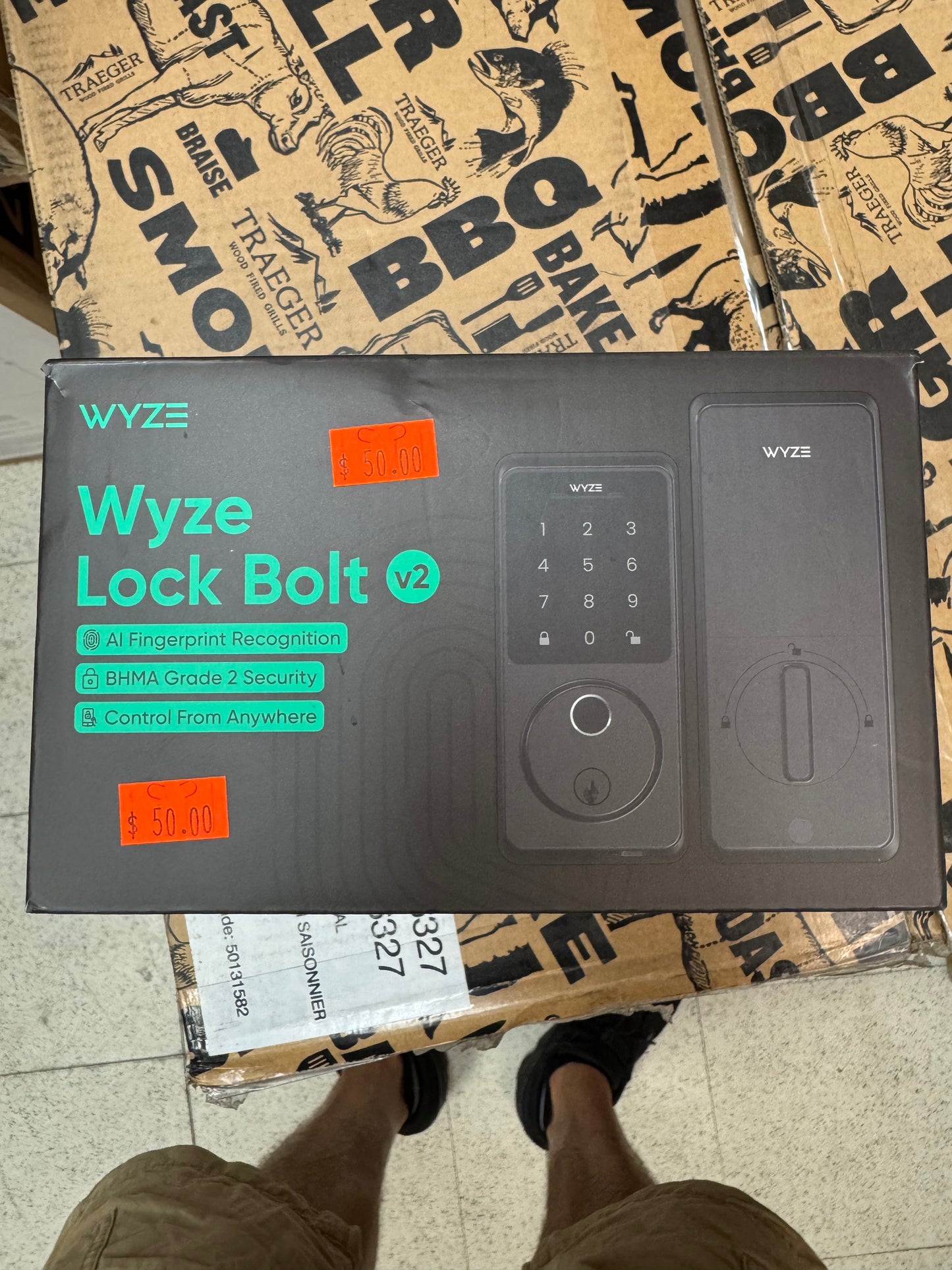 Wyze Lock Bolt V2 Smart Fingerprint Keyless Deadbolt