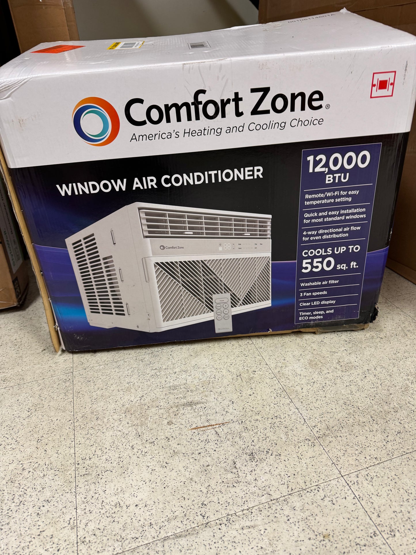 Comfort Zone 12,000 BTU 115V Smart Window Air Conditioner