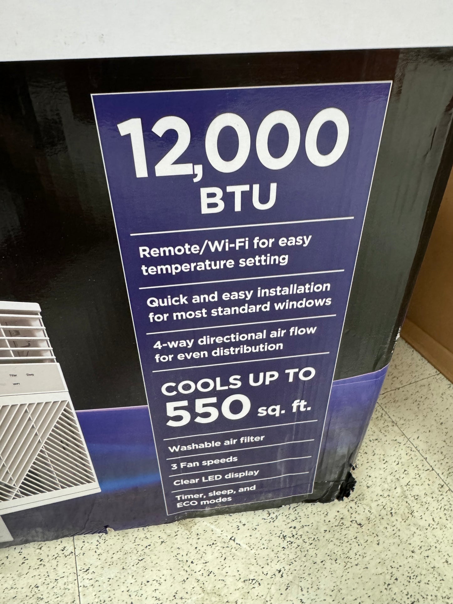 Comfort Zone 12,000 BTU 115V Smart Window Air Conditioner