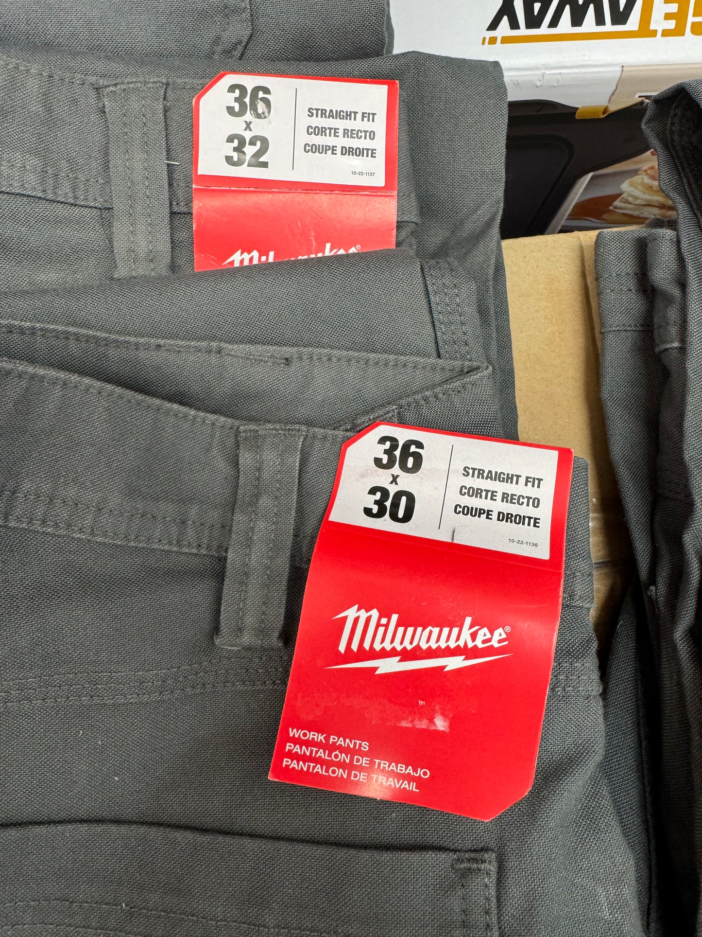 Milwaukee Men’s Black & Gray Cotton/Polyester Work Pants