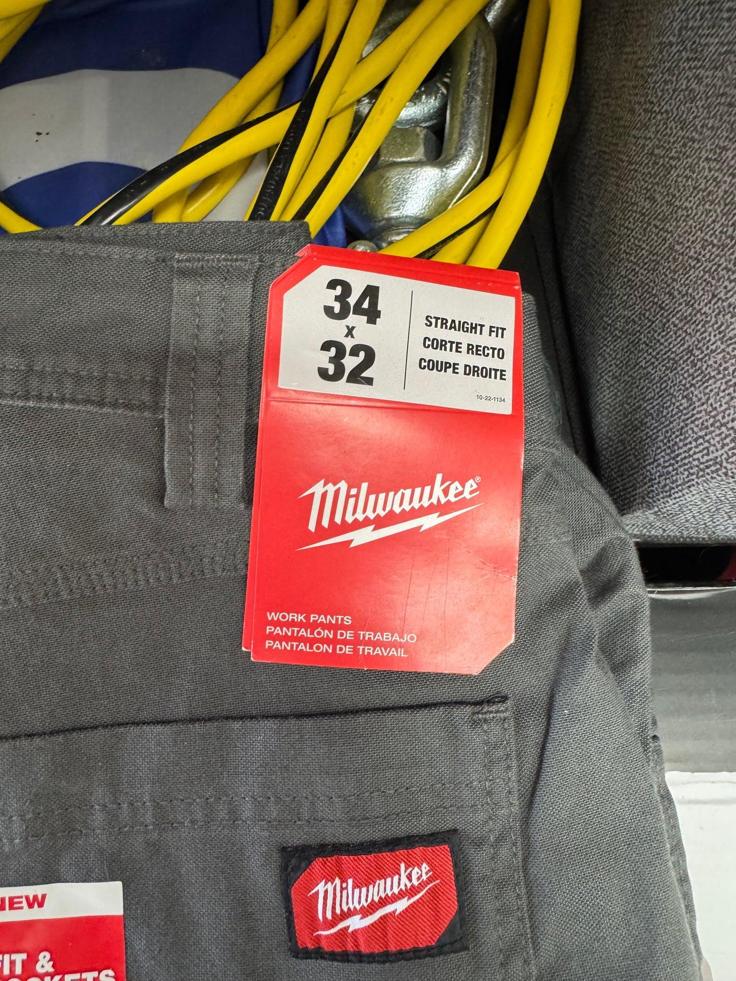Milwaukee Men’s Black & Gray Cotton/Polyester Work Pants