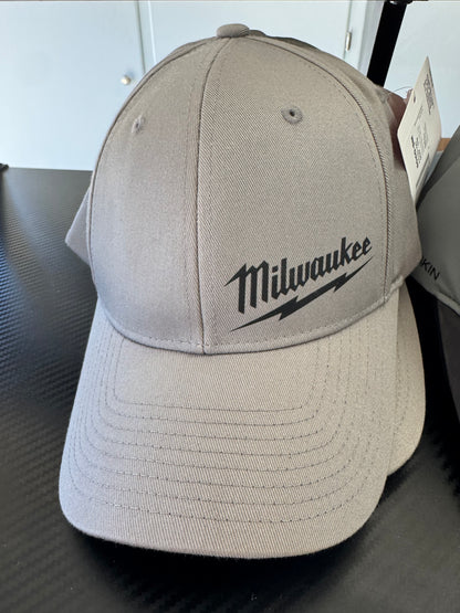 Milwaukee Dark Gray WORKSKIN Fitted Hat