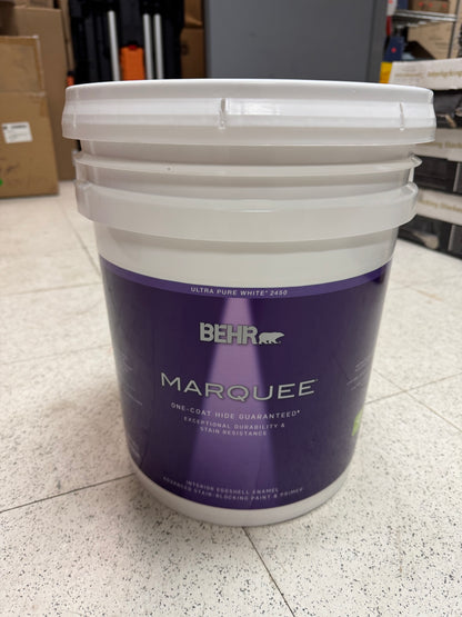 Behr Marquee 5G Ultra Pure White Eggshell Enamel Interior Paint & Primer