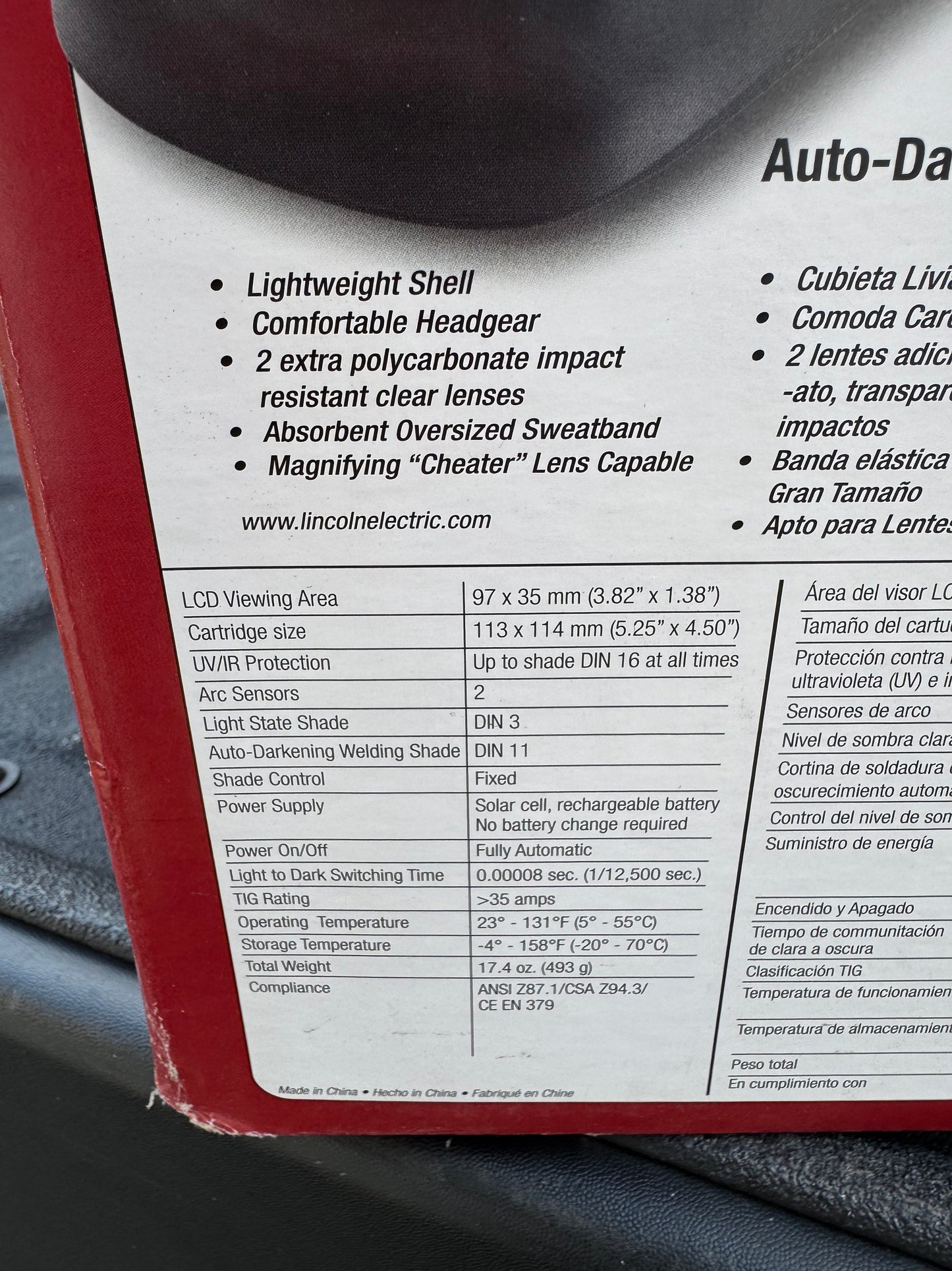 Lincoln Electric Auto-Darkening Welding Helmet Starter Kit
