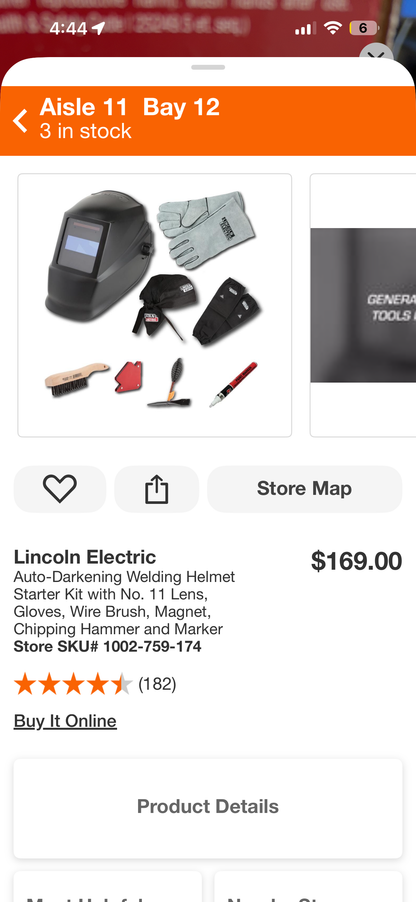 Lincoln Electric Auto-Darkening Welding Helmet Starter Kit