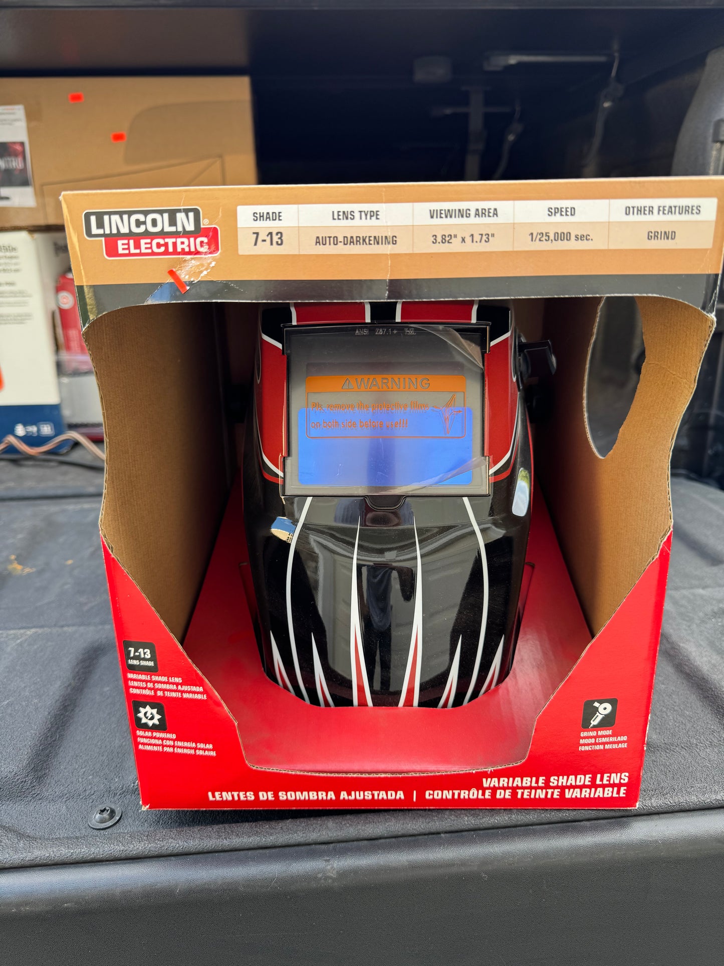 Lincoln Electric Auto-Darkening Variable Shade Welding Helmet
