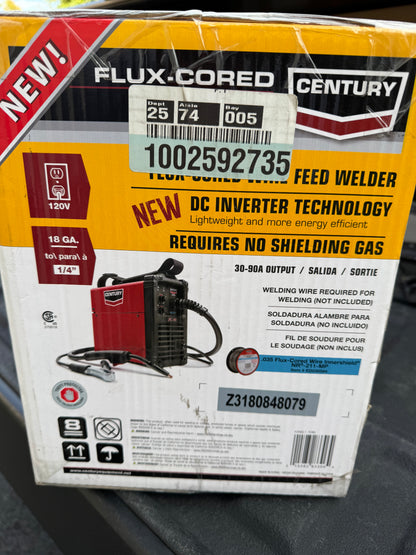 Century 90 Amp FC90 Flux Core Wire Feed Welder & Gun